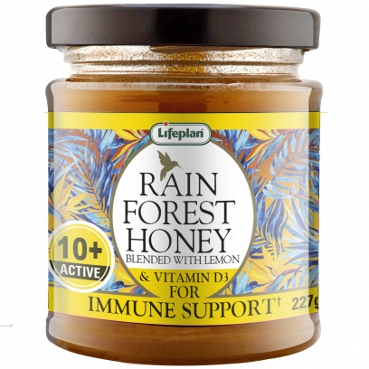 Rainforest Honey Active 10+ With Lemon and D3 227g